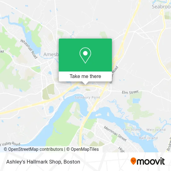 Ashley's Hallmark Shop map