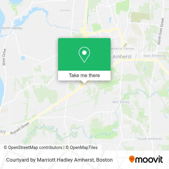 Courtyard by Marriott Hadley Amherst map