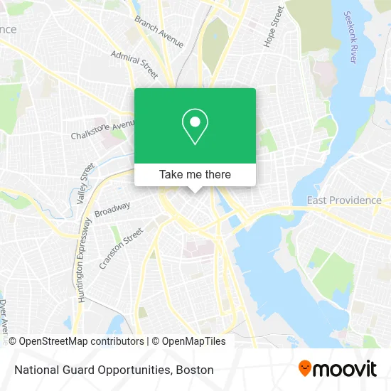 National Guard Opportunities map