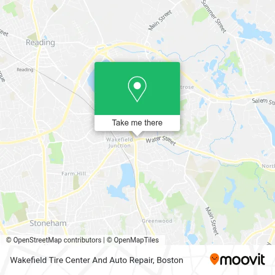 Wakefield Tire Center And Auto Repair map