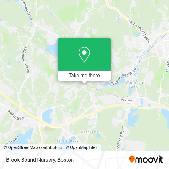Brook Bound Nursery map