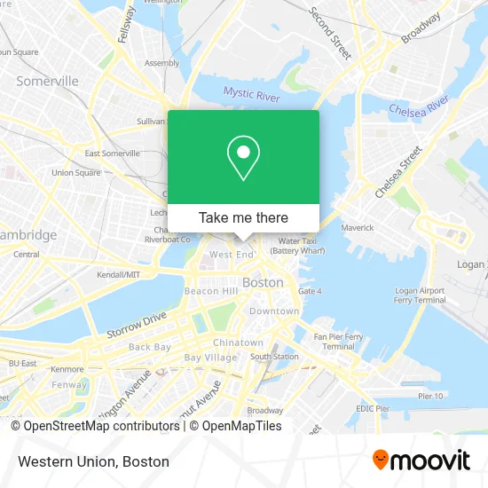 Western Union map