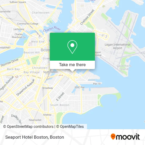 Seaport Hotel Boston map