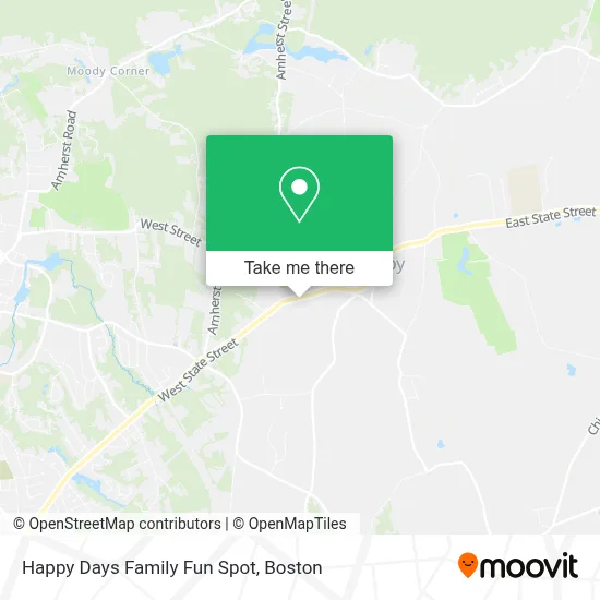 Happy Days Family Fun Spot map