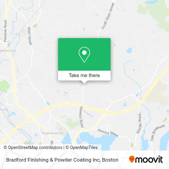 Bradford Finishing & Powder Coating Inc map