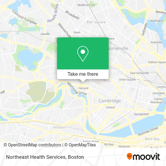 Northeast Health Services map