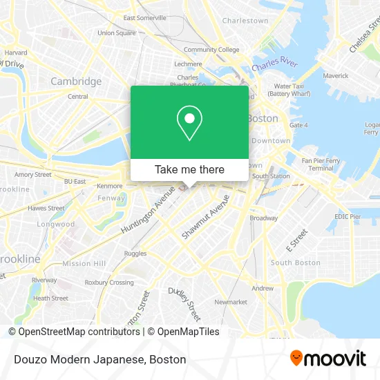 Douzo Modern Japanese map