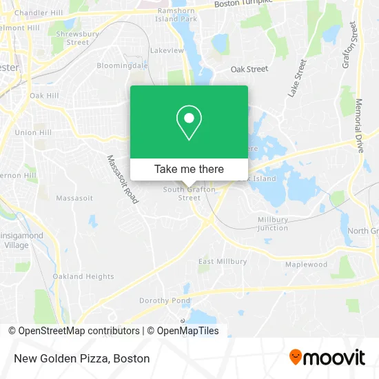 New Golden Pizza map