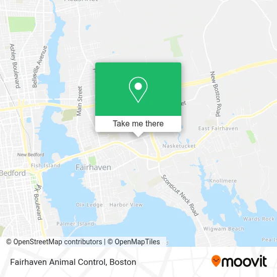 Fairhaven Animal Control map