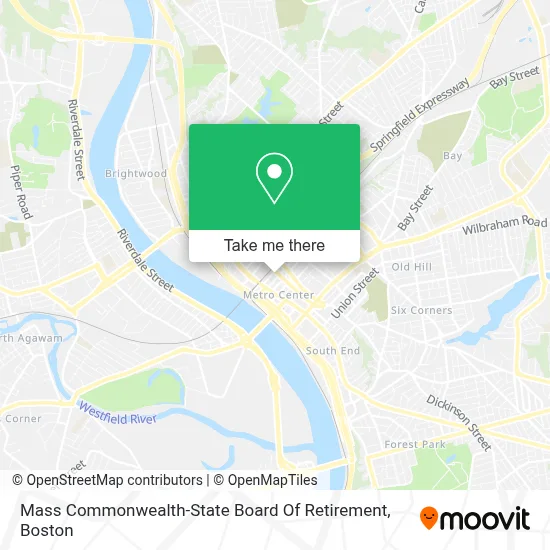 Mass Commonwealth-State Board Of Retirement map