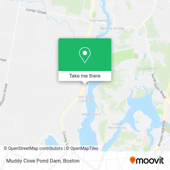 Muddy Cove Pond Dam map