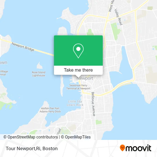Tour Newport,Ri map