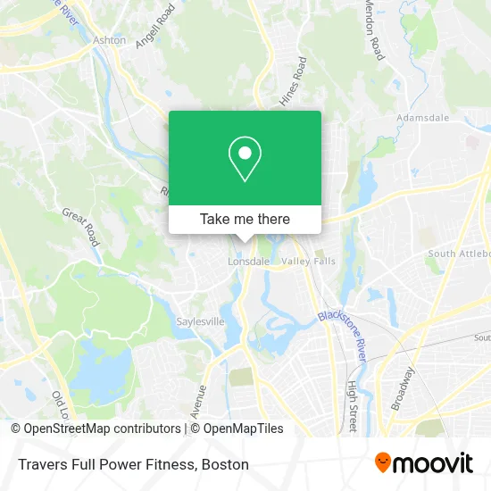 Travers Full Power Fitness map