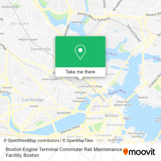 Boston Engine Terminal Commuter Rail Maintenance Facility map