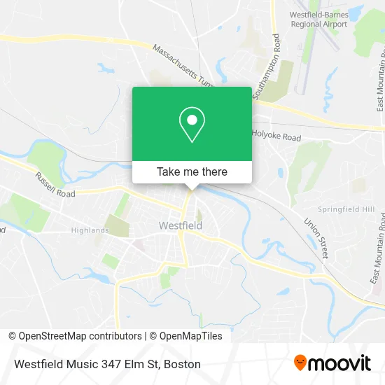 Westfield Music 347 Elm St map