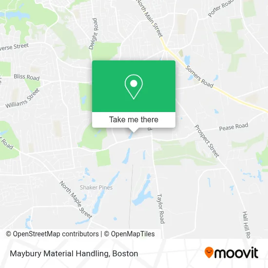 Maybury Material Handling map