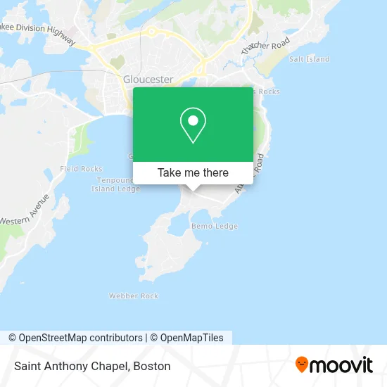 Saint Anthony Chapel map