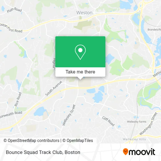 Bounce Squad Track Club map