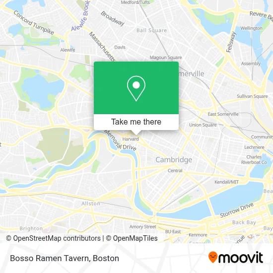 Bosso Ramen Tavern map