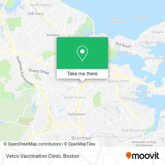 Vetco Vaccination Clinic map