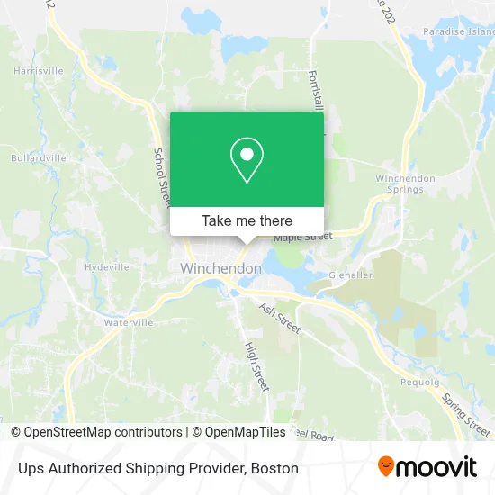Ups Authorized Shipping Provider map