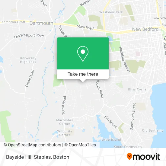 Bayside Hill Stables map