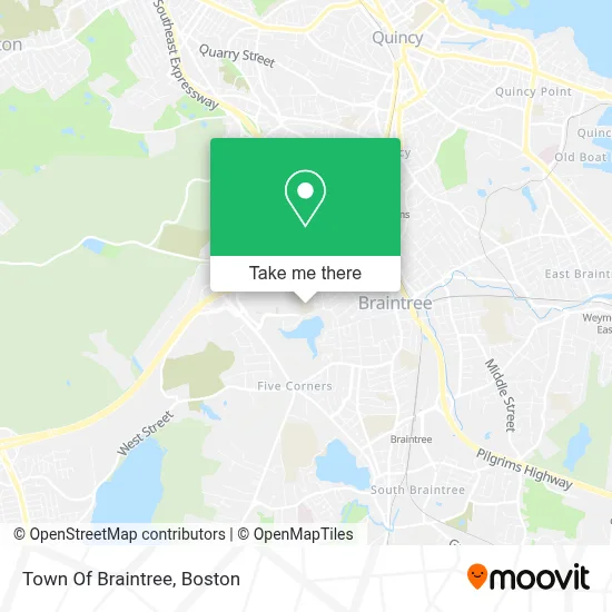 Town Of Braintree map