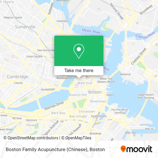 Boston Family Acupuncture (Chinese) map