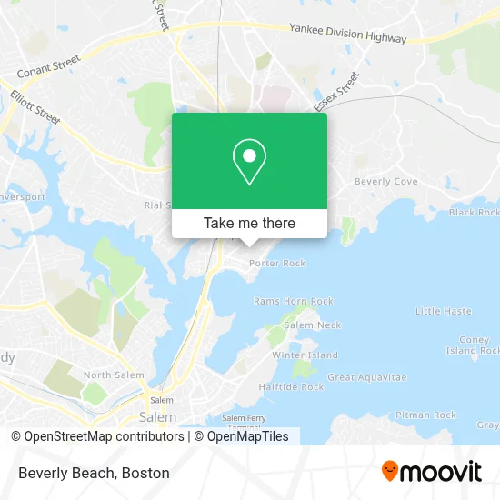Beverly Beach map