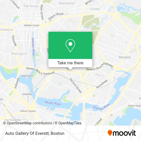 Auto Gallery Of Everett map