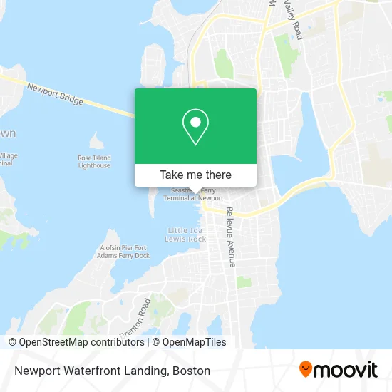 Newport Waterfront Landing map
