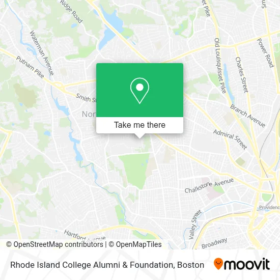 Rhode Island College Alumni & Foundation map
