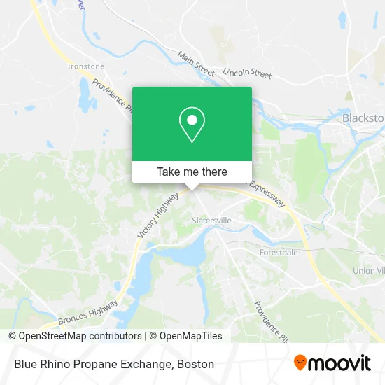 Blue Rhino Propane Exchange map