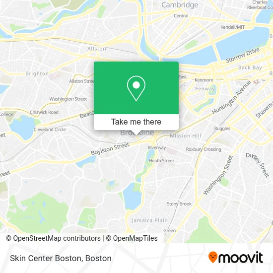 Skin Center Boston map