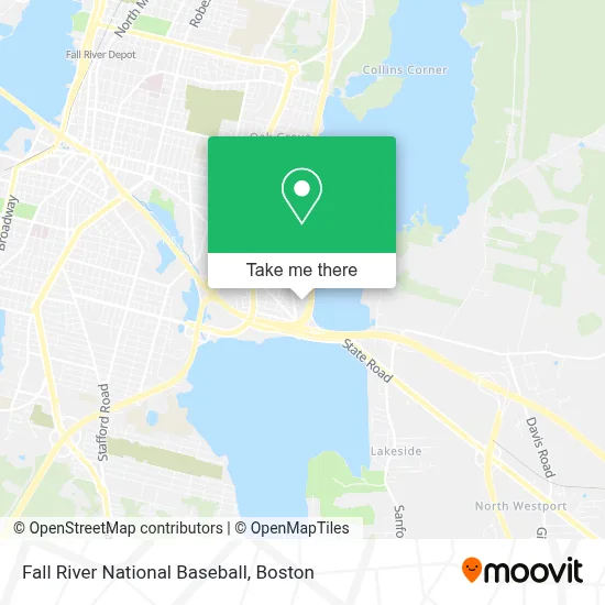 Fall River National Baseball map