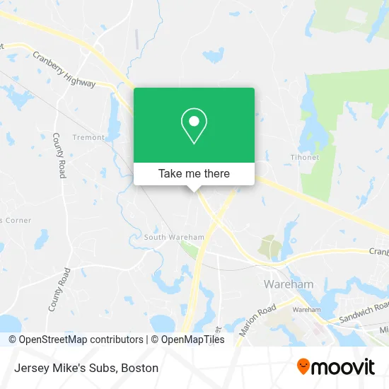 Jersey Mike's Subs map