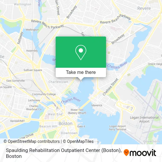 Spaulding Rehabilitation Outpatient Center (Boston) map
