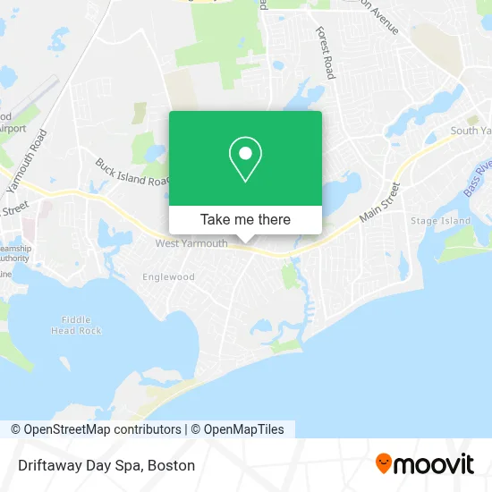 Driftaway Day Spa map