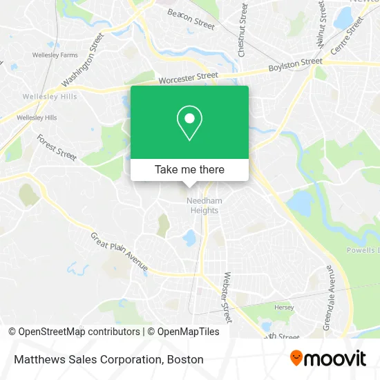 Matthews Sales Corporation map