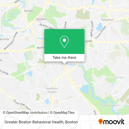 Greater Boston Behavioral Health map