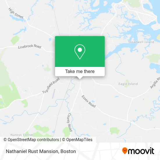 Nathaniel Rust Mansion map