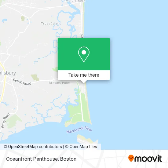 Oceanfront Penthouse map