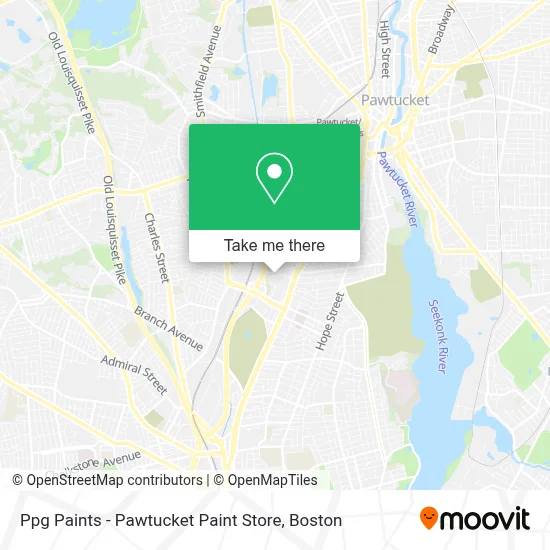 Ppg Paints - Pawtucket Paint Store map