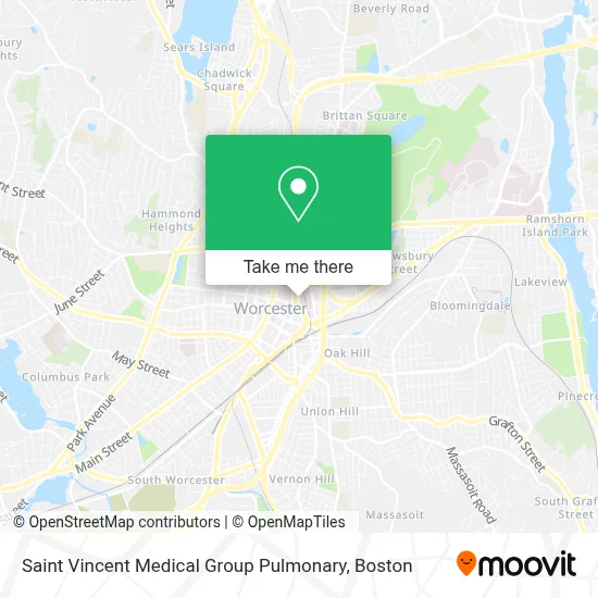 Saint Vincent Medical Group Pulmonary map
