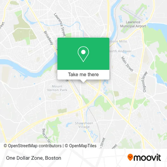 One Dollar Zone map