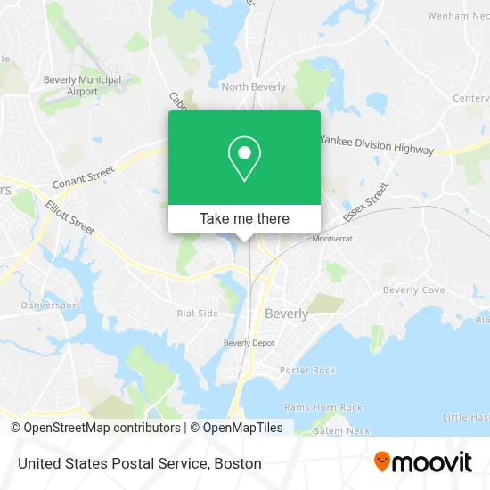 United States Postal Service map