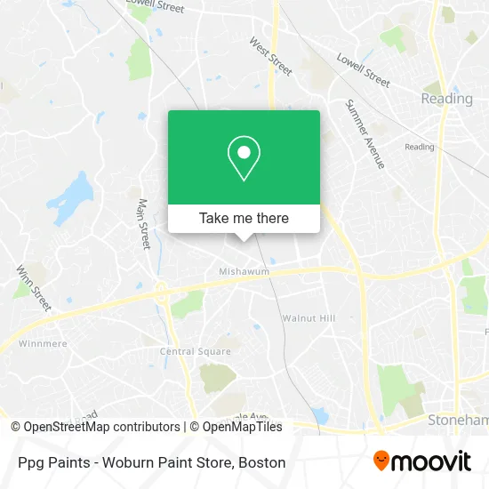 Ppg Paints - Woburn Paint Store map