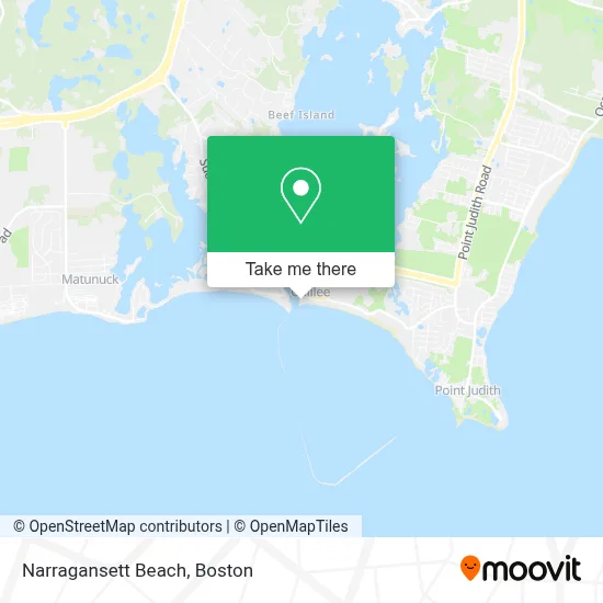 Narragansett Beach map