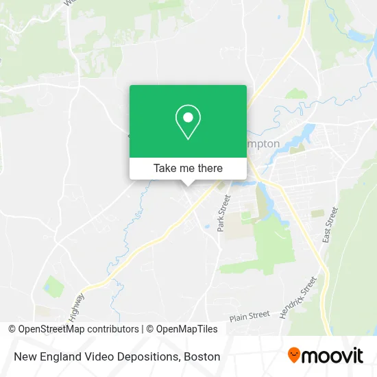 New England Video Depositions map
