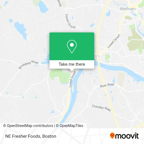 NE Fresher Foods map